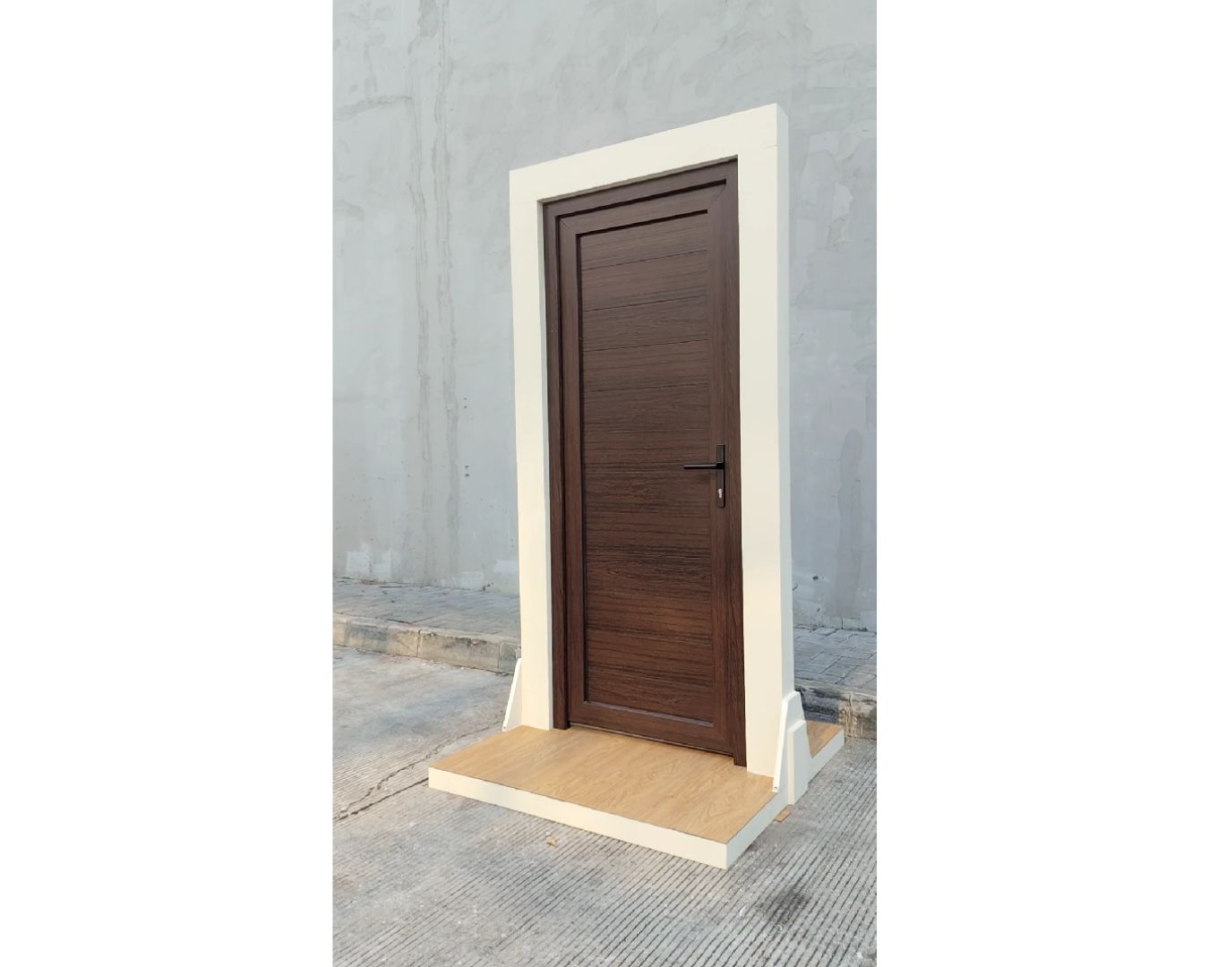 Pintu Dark Oakwood Full Panel - gambar 2
