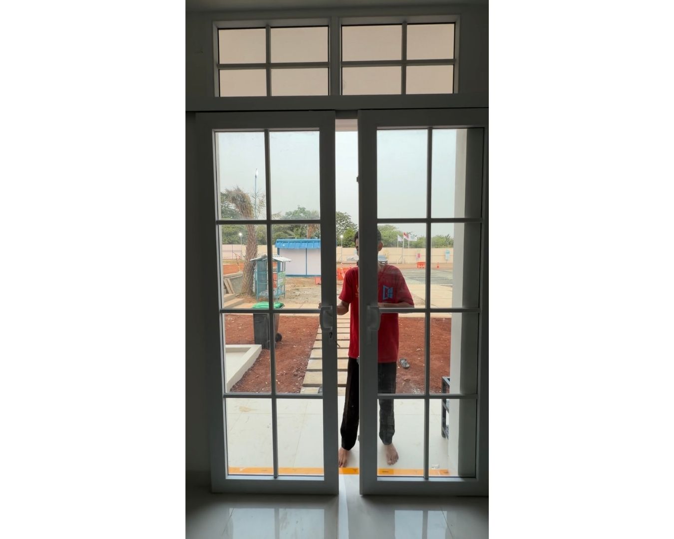 Pintu Double Sliding Kaca Regal + Kaca Mati Regal - gambar 3