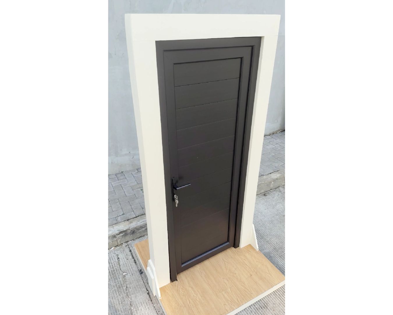 Pintu Black Laminated Full Panel - gambar 3