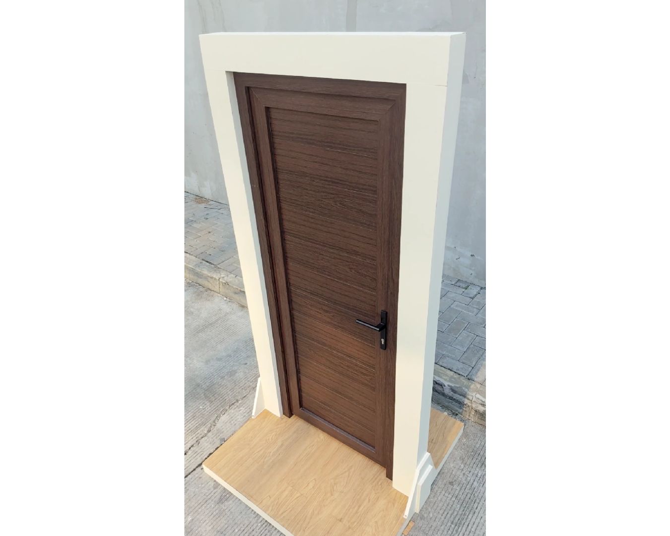 Pintu Dark Oakwood Full Panel - gambar 3