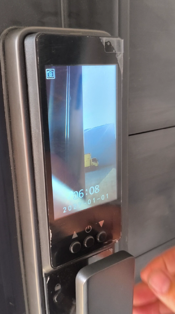 Pintu Tarung Hitam Glossy (Handle Smartlock) - gambar 3