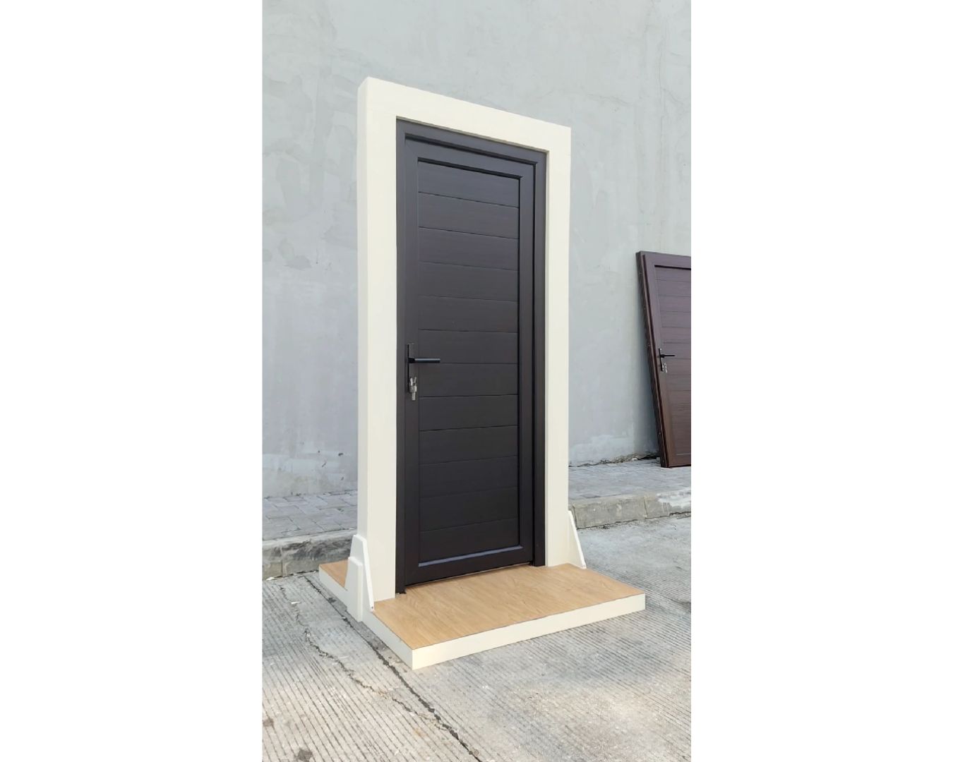Pintu Black Laminated Full Panel - gambar 1