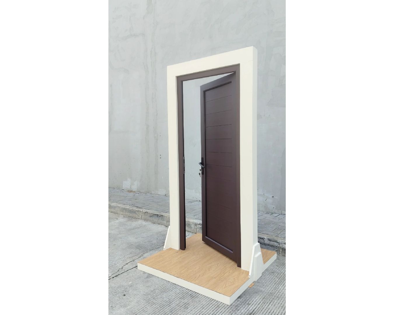 Pintu Brown Laminated Full Panel - gambar 2