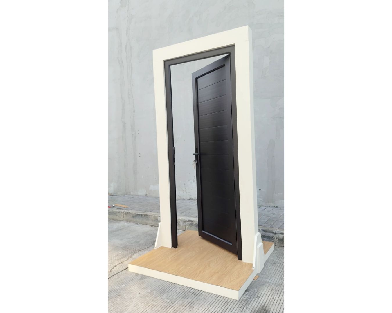 Pintu Black Laminated Full Panel - gambar 2