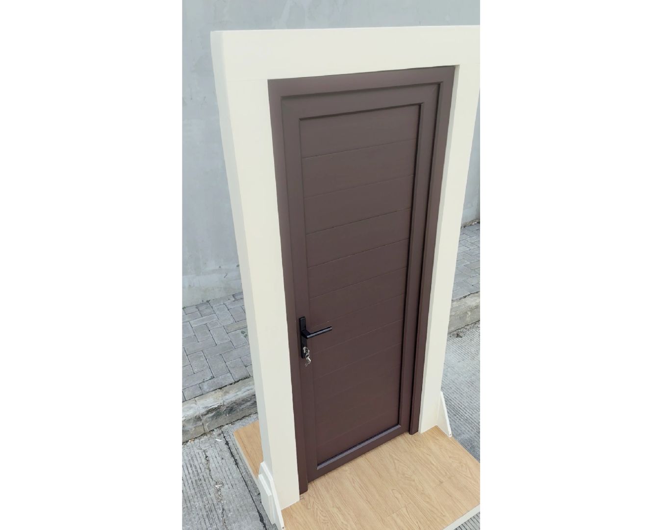 Pintu Brown Laminated Full Panel - gambar 3